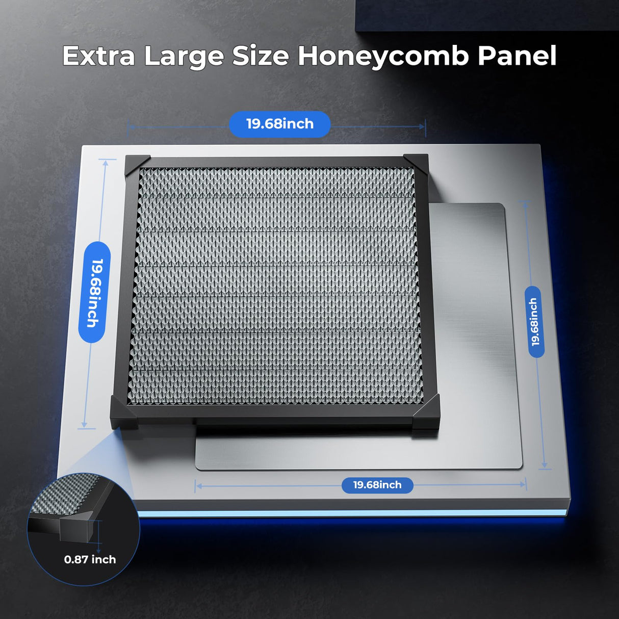 Honeycomb Working Table for Falcon 2 and Most Laser Engravers Honeycomb Working Panel for Fast Heat Dissipation and Desktop-Protecting 19.68"x 19.68" CREALITY FALCON