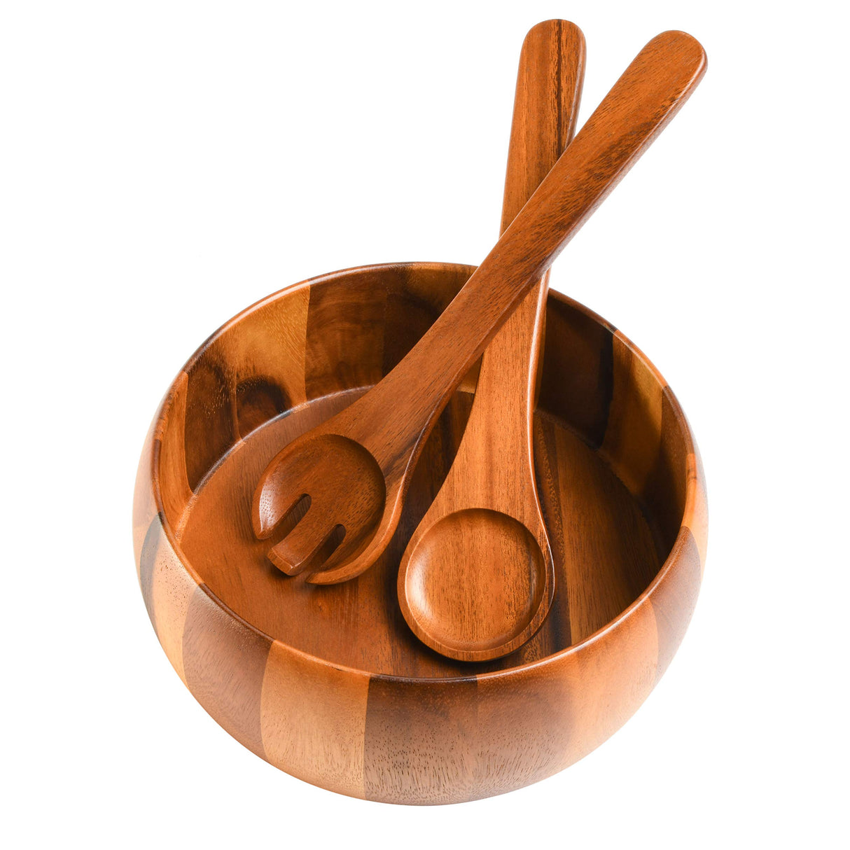 Gibson Home Laurel Acacia Wood Salad Bowl Set, 3 - Piece, Acacia Wood Gibson Home