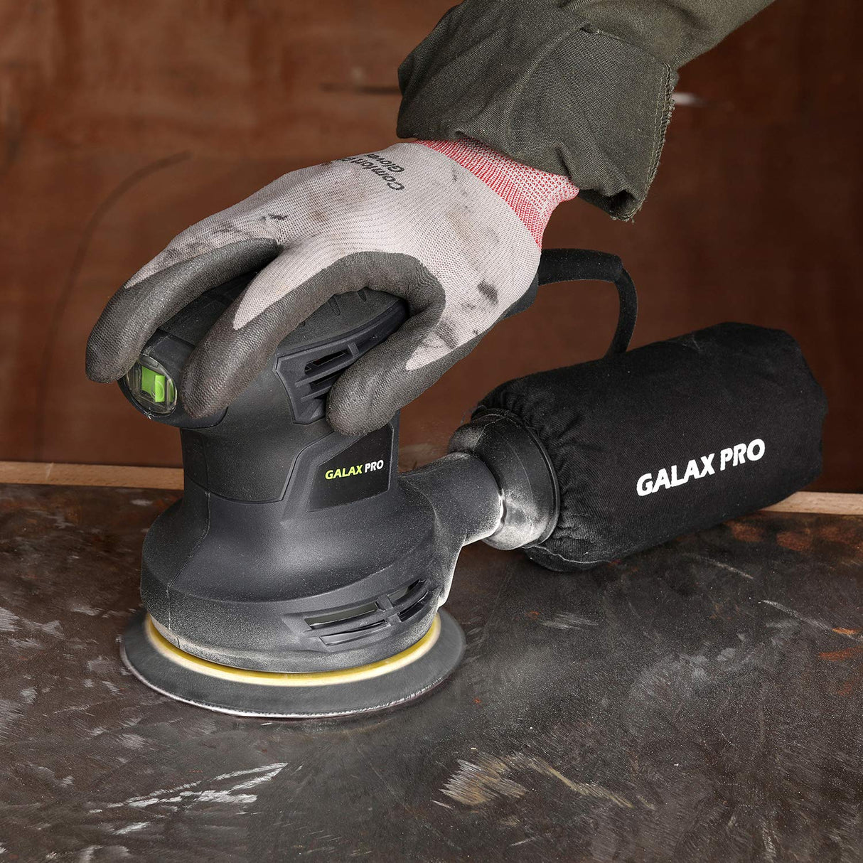 GALAX PRO 280W 13000OPM Max 6 Variable Speeds Orbital Sander with 15Pcs Sanding Discs, 5” electric Sander with Dust Collector for Sanding and GALAX PRO