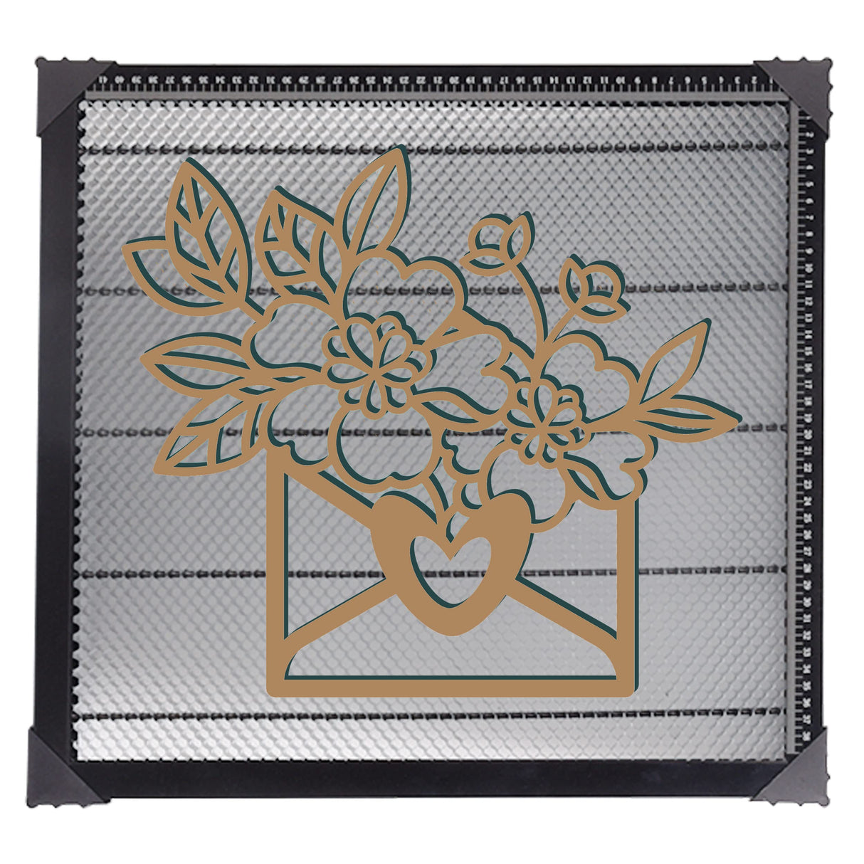 Dawot Laser Honeycomb Working Table 18.5"x17.32"x0.87" Honeycomb Laser Bed for Smooth Edge Cutting, Fast Heat Dissipation and Dawot