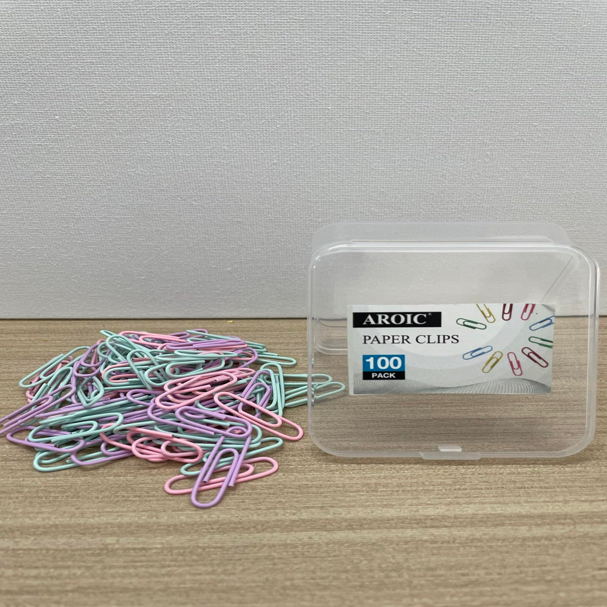 AROIC Paper Clips,Paperclips for Office School & Personal Use, Silver Paper Clip Standard Size AROIC
