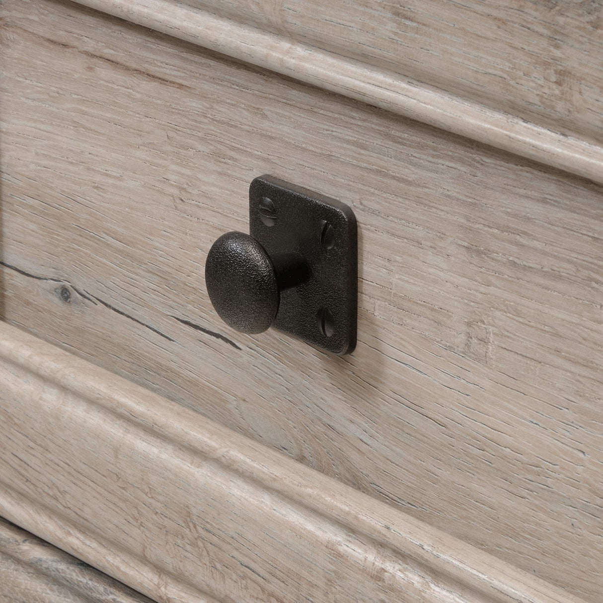 Sauder Palladia Executive Desk, L: 65.12" x W: 29.53" x H: 29.61", Split Oak finish Sauder