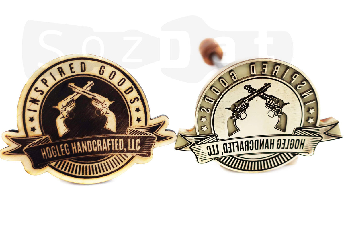 Custom Wood Branding Iron with Personalised Logo - SozDat Premium Quality Stamp SozDat