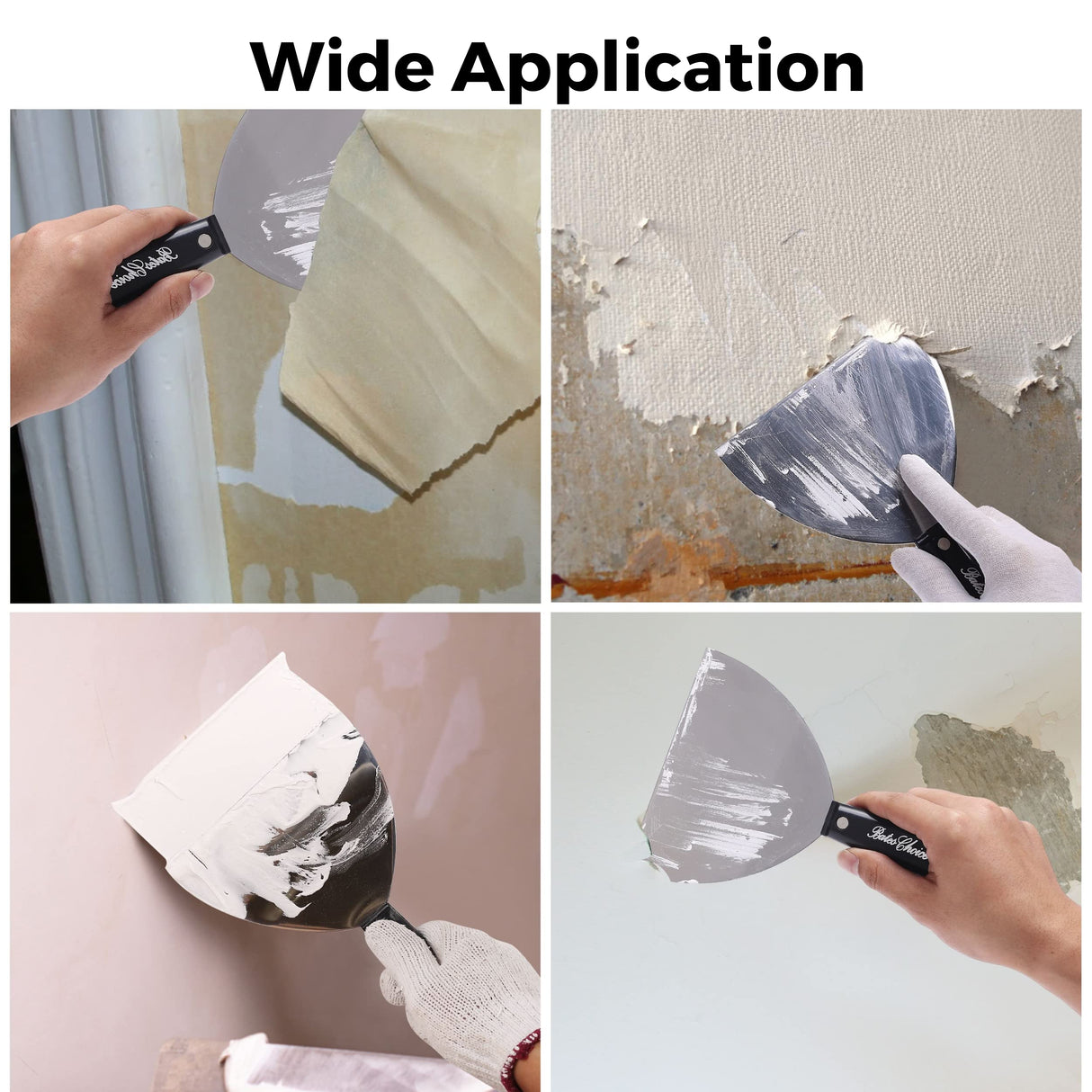 Bates- Putty Knife, 6 Inch, Flexible, Spackle Knife, Scrapper, Metal Scraper, Drywall Spackle, Paint Scraper Tool, Putty Knife Scraper, Metal Paint Bates Choice