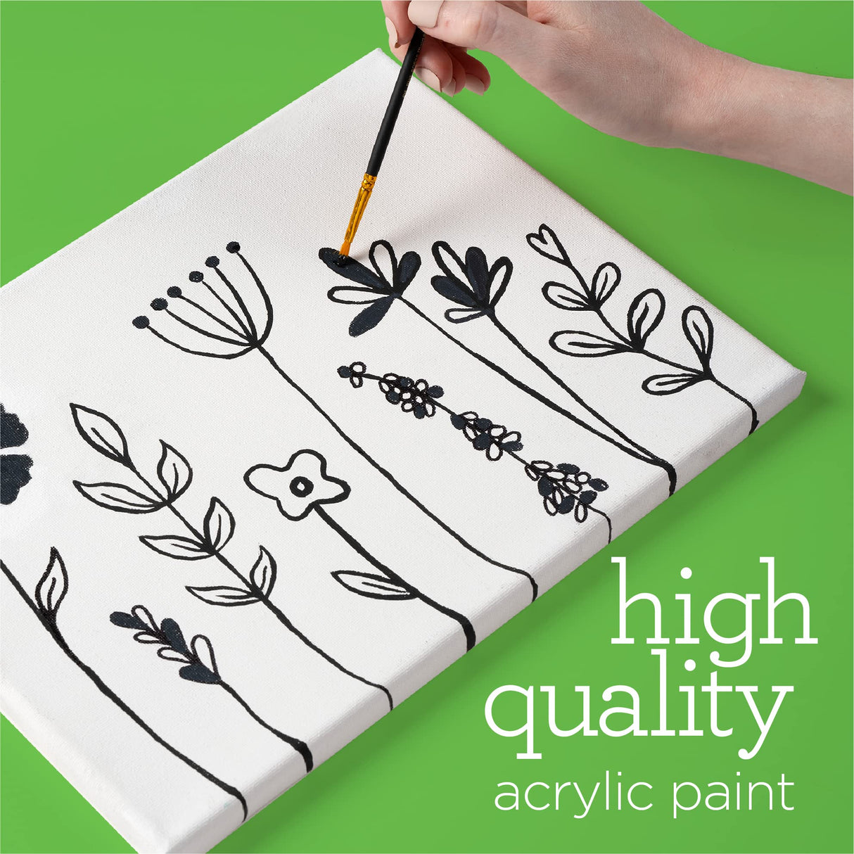 Apple Barrel PROMOABWB Set Featuring 2 White Black Acrylic Paint Colors, 16 Fl Oz (Pack of 2), Multi Apple Barrel