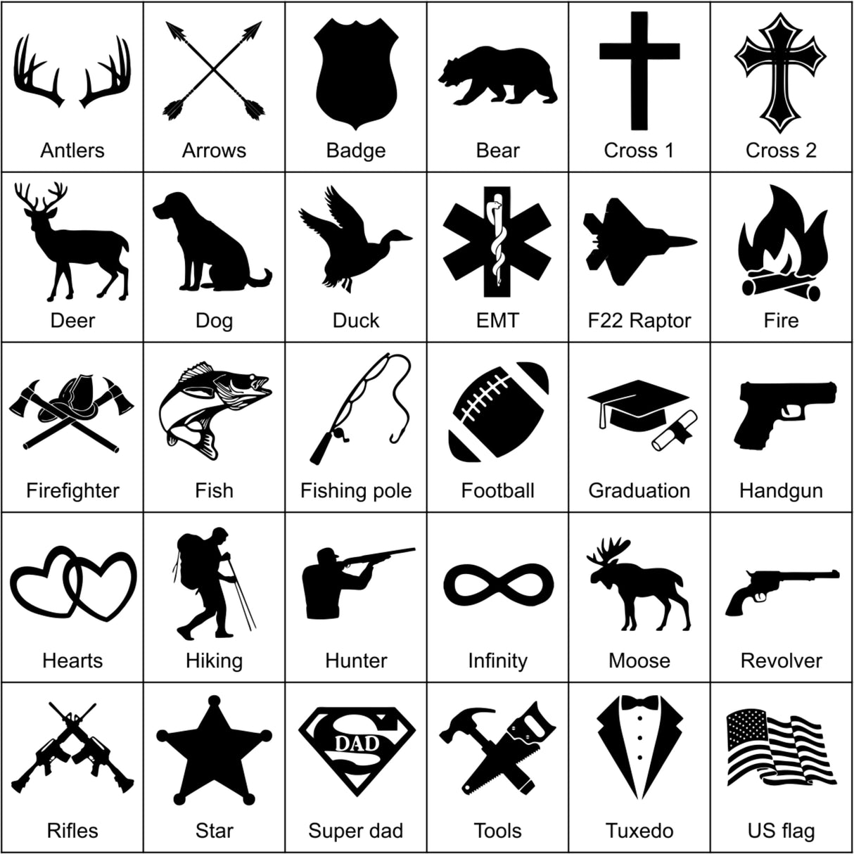 Palmetto Wood Shop Engraved Pocket Knife, Gifts For Men, Stainless Steel 3.25" Blade, 30 Optional Icons, Groomsmen Gifts, Personalized Knife for Palmetto Wood Shop