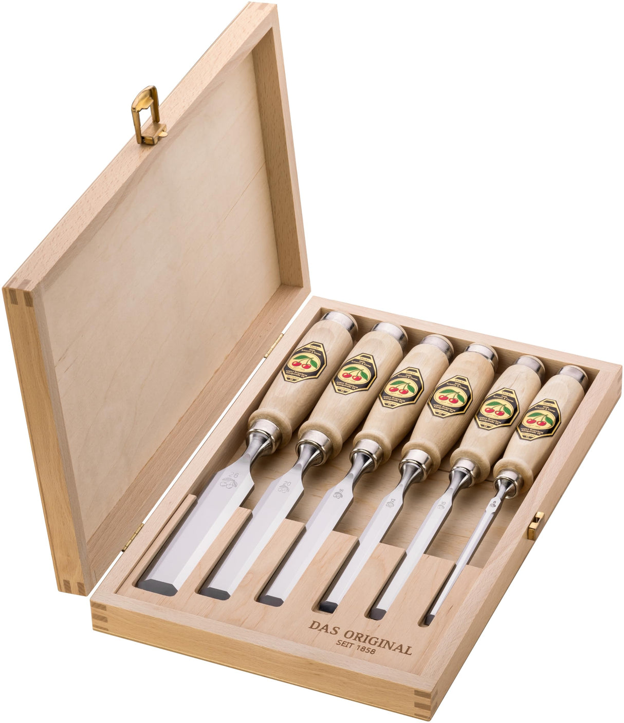 Kirschen 1101000 6-Piece Chisel Set in Wood Box Kirschen