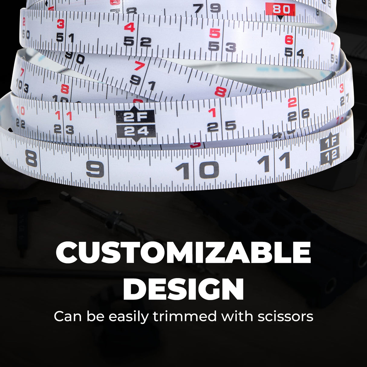 Kreg KMS7724 12' Self-Adhesive Measuring Tape (Left-Right Reading) KREG