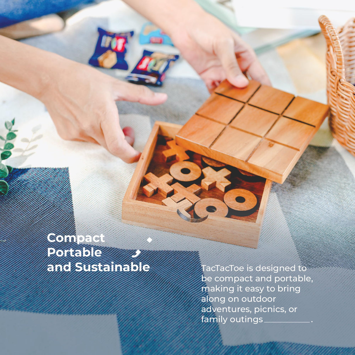 BSIRI Wooden Tic Tac Toe-Coffee Table Decor, Brain Teaser Puzzles for Adults, Unique Gifts for Kids, Classic Board Games for Adults and Family BSIRI