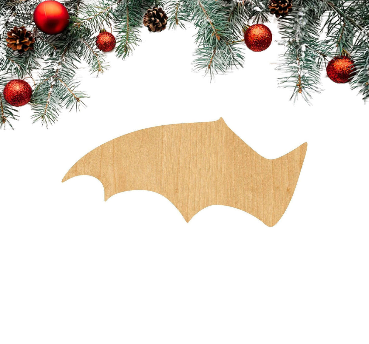 3 Pcs Bat Wing Supply 3" Wooden Shape Ornaments Unique Unpainted Smooth Surface Unfinished Laser Cutout Wood Sheets Boards for Crafts 1/8 Inch Thick Generic