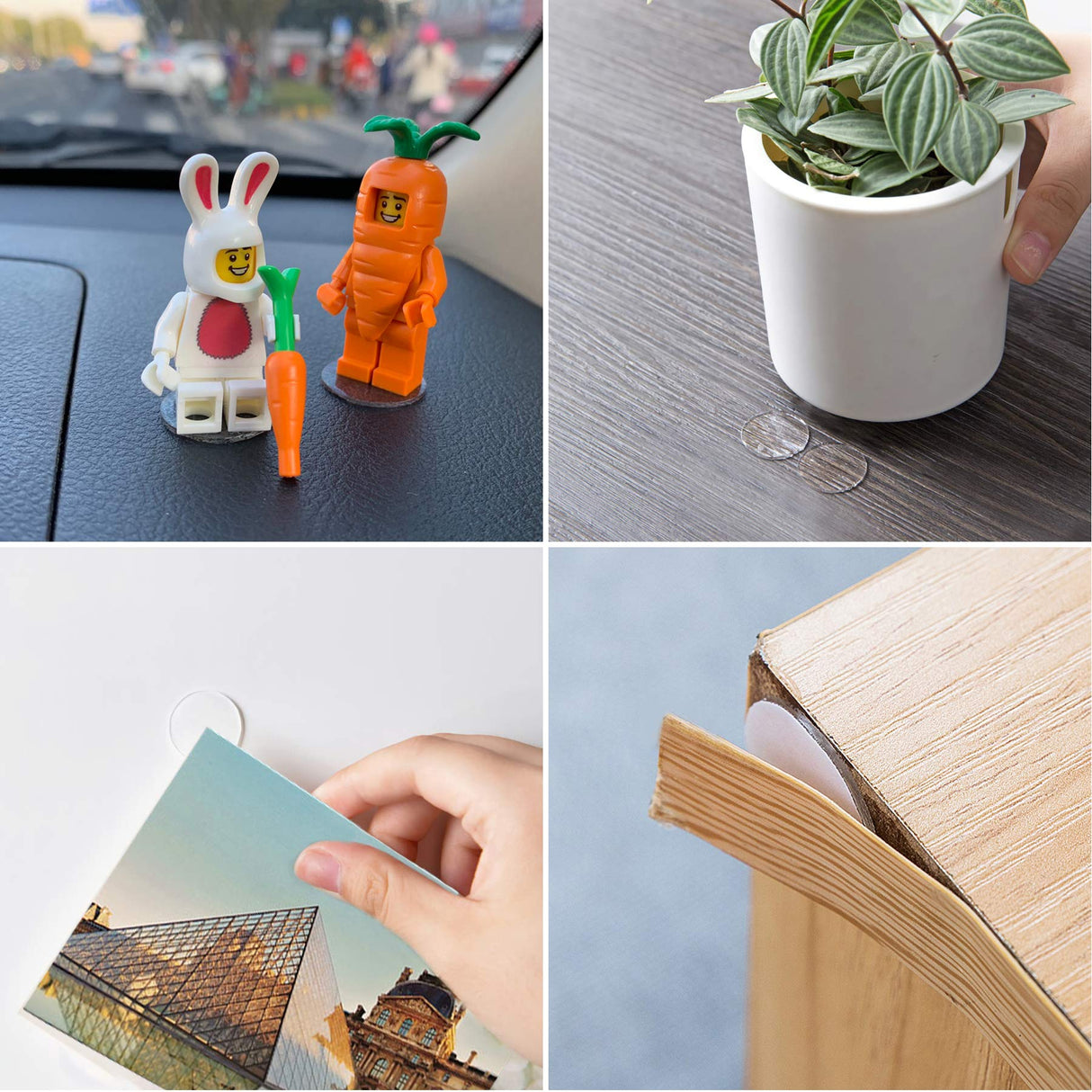 JANYUN 280 Pcs Double Sided Sticky Dot Stickers Removable Round Putty Clear Sticky Tack No Trace Sticky Putty Waterproof Small Stickers for Festival JANYUN