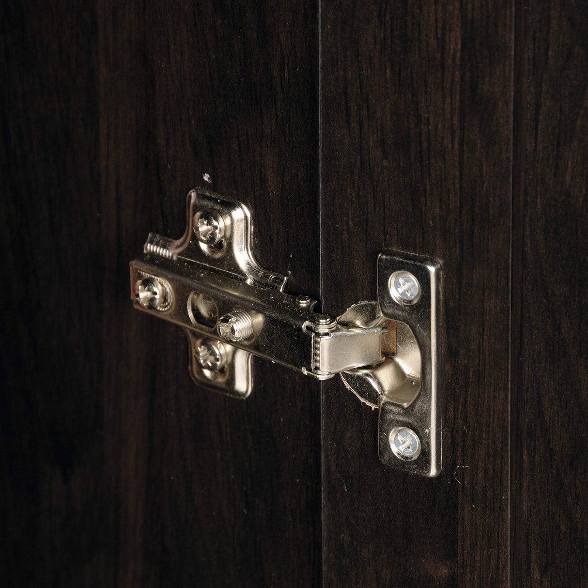 Sauder 419496 Miscellaneous Storage Storage Cabinet, 29.61 " x D: 16.02 " x H: 71.50", Cinnamon Cherry finish Sauder