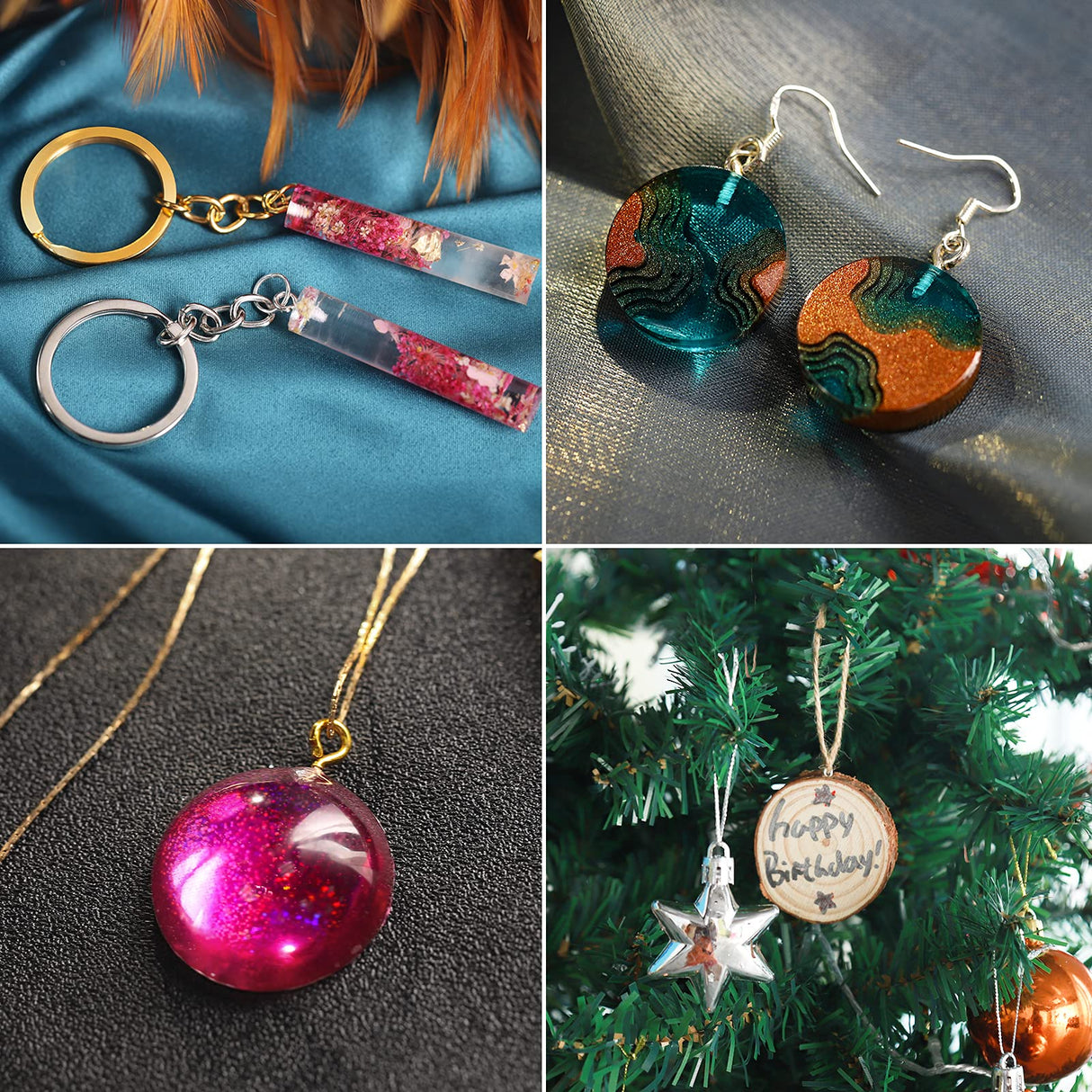 LEOBRO Hand Drill, Pin Vise Hand Drill for Jewelry Making, Mini Drill with Small Drill Bits, Drill Press Vise, 210pcs Keychain Making Supplies, Resin LEOBRO