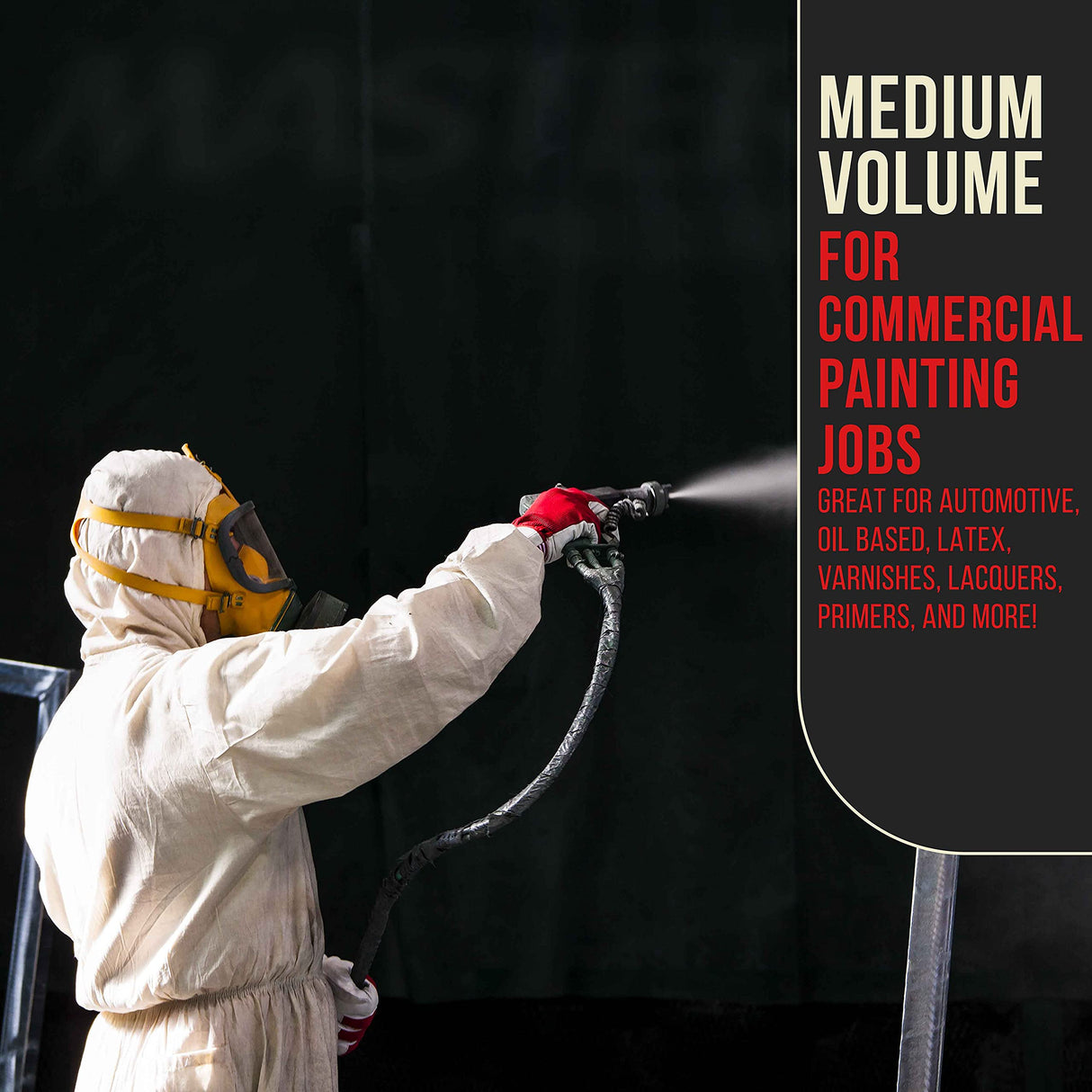 TCP Global 2 Quart Paint Pressure Pot with Spray Gun and 5 Foot Air and Fluid Hose Assembly TCP Global