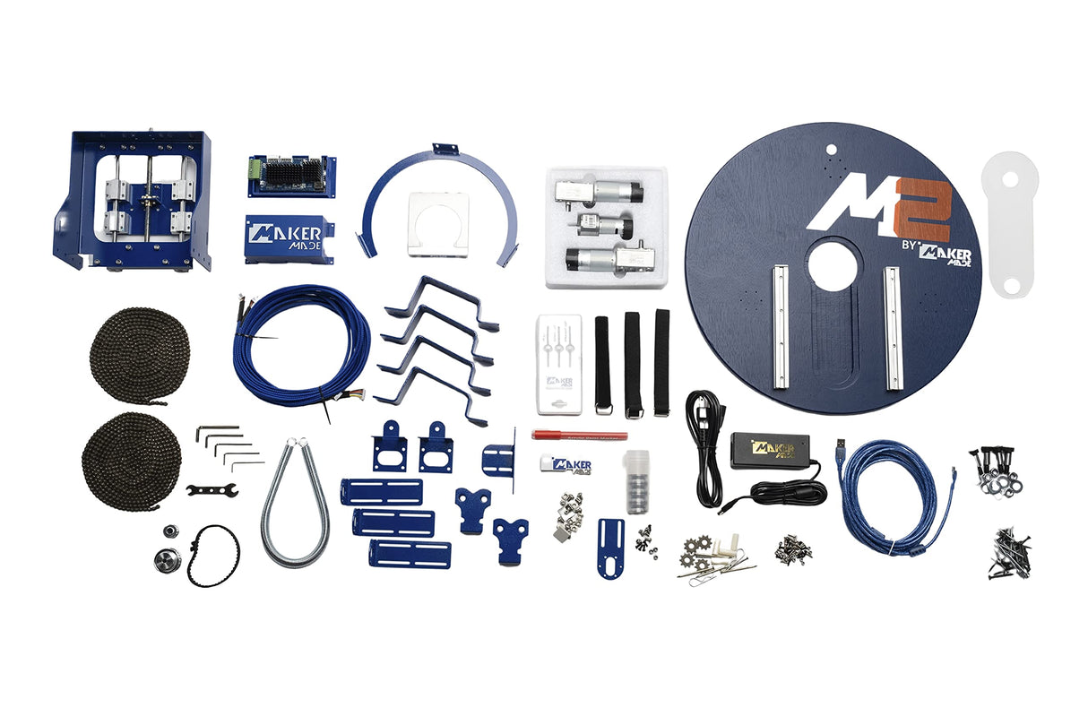 M2 CNC Engraving Machine Kit, First Wall Mounted Highly Accurate Cutting Engraver, 3-Axis CNC Machine for Wood, Metal, Plastic & More, Up to 4x8ft Maker Made