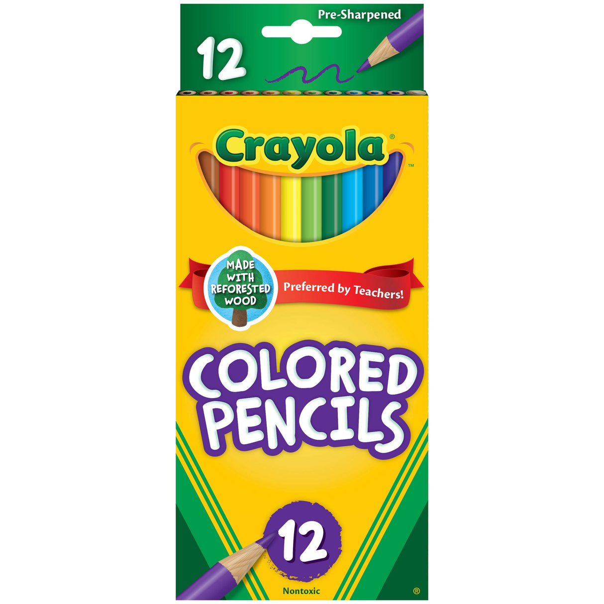 Crayola Colored Pencils, 12 Count, Colored Pencil Set Crayola