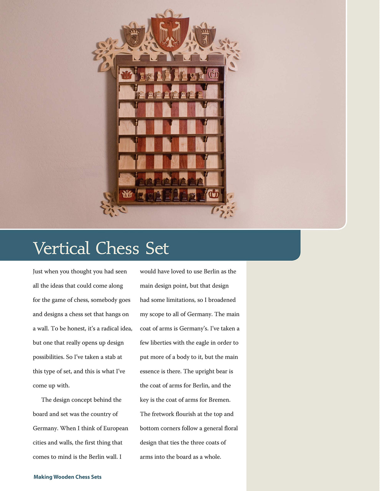 Making Wooden Chess Sets: 15 One-of-a-Kind Designs for the Scroll Saw (Fox Chapel Publishing) Neo-Classic, Trojan, Canterbury, Venice, a Chessboard, Design Originals