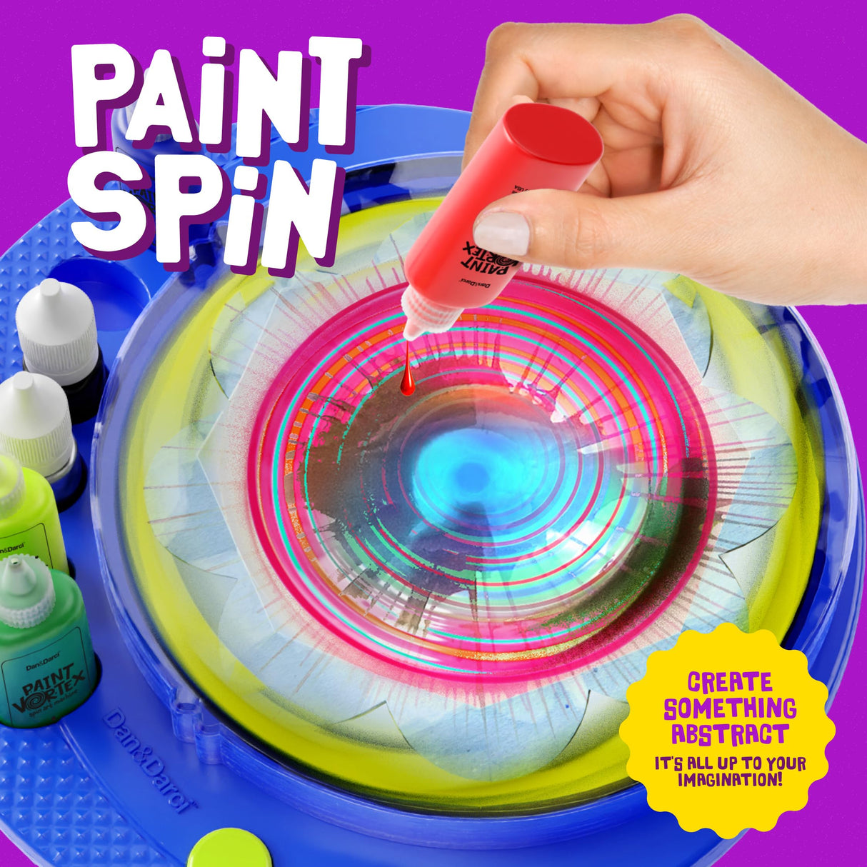 Paint Spin Art Machine Kit for Kids - Arts and Crafts for Boys & Girls Ages 4-8 - Art Craft Set Gifts for 6-9+ Year Old Boy, Girl- Cool Painting Dan&Darci