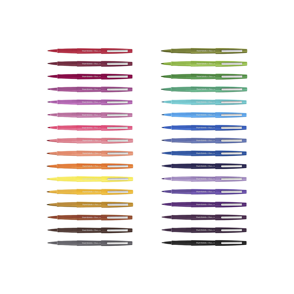 Paper Mate Flair Felt Tip Pens, Medium Point (0.7mm), Assorted Colors, 16 Count Paper Mate