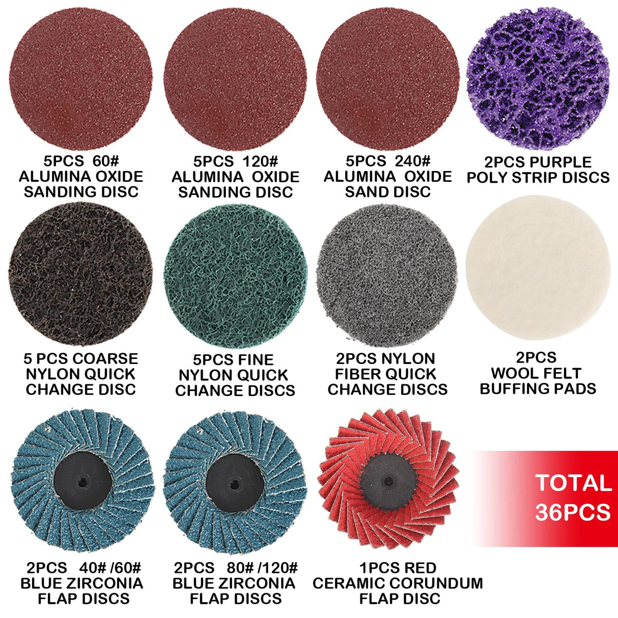 SI FANG 2 Inch Pneumatic Mini Orbital Sander Right Angle Air Die Grinder, Surface Prep Rotary Tool Polisher Kit with Various Quick Change Roll Lock SI FANG