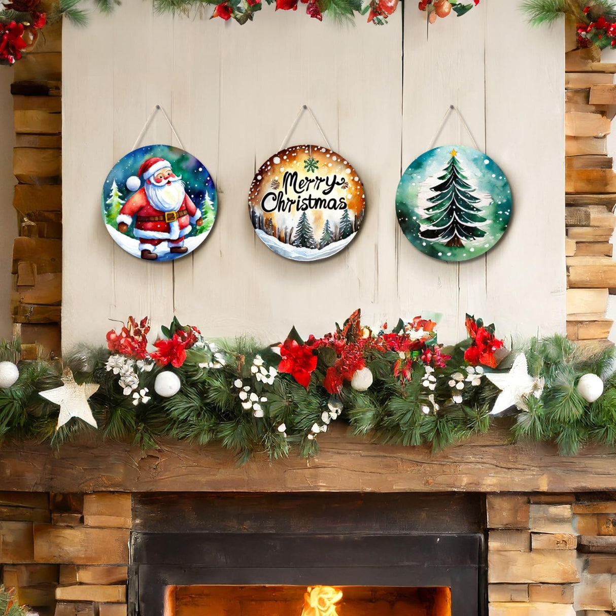 Juvale 12 Pack 6 Inch Unfinished Wood Circles for Crafts, Blank Cutout Slices for Wood Burning, Engraving, Round Wooden Discs for DIY Coasters, Art Juvale