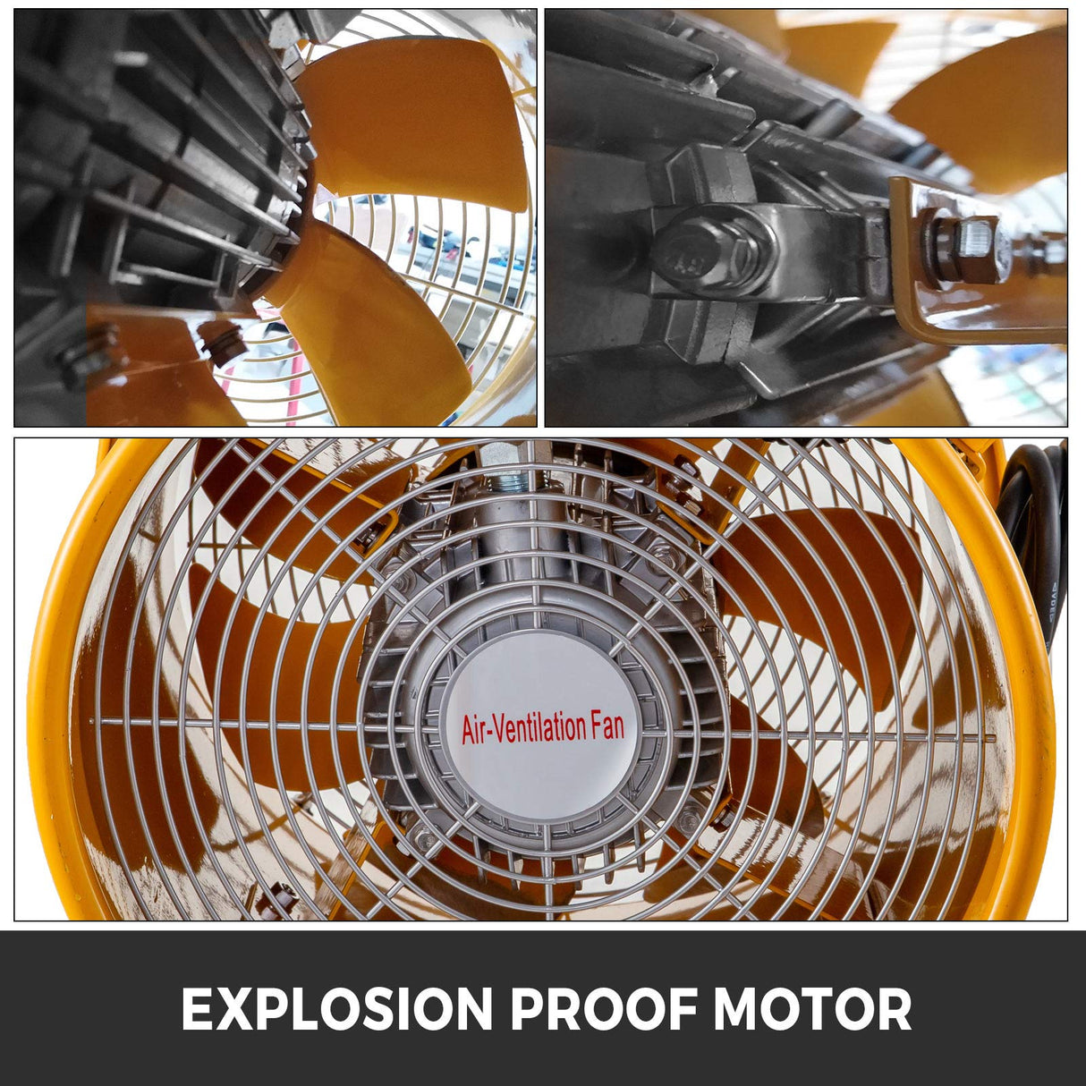 Mophorn Explosion Proof Fan 12 Inch(300mm) Utility Blower 550W 110V 60HZ Speed 3450 RPM for Extraction and Ventilation in Potentially Explosive Vevor