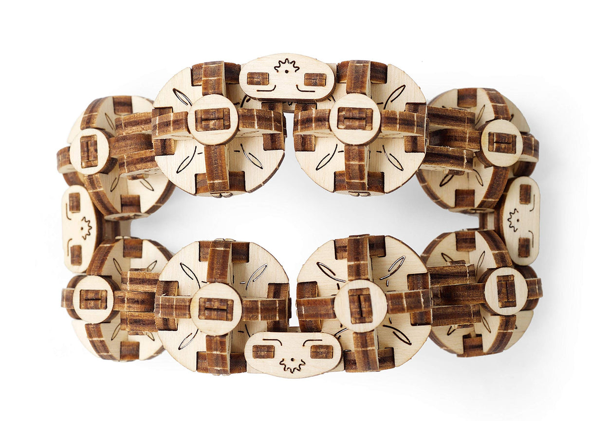 UGEARS Flexi-Cubus Brainteaser, 3D Mechanical Model, Wooden Puzzle - Ideal Gift for Adults and Teens UGEARS