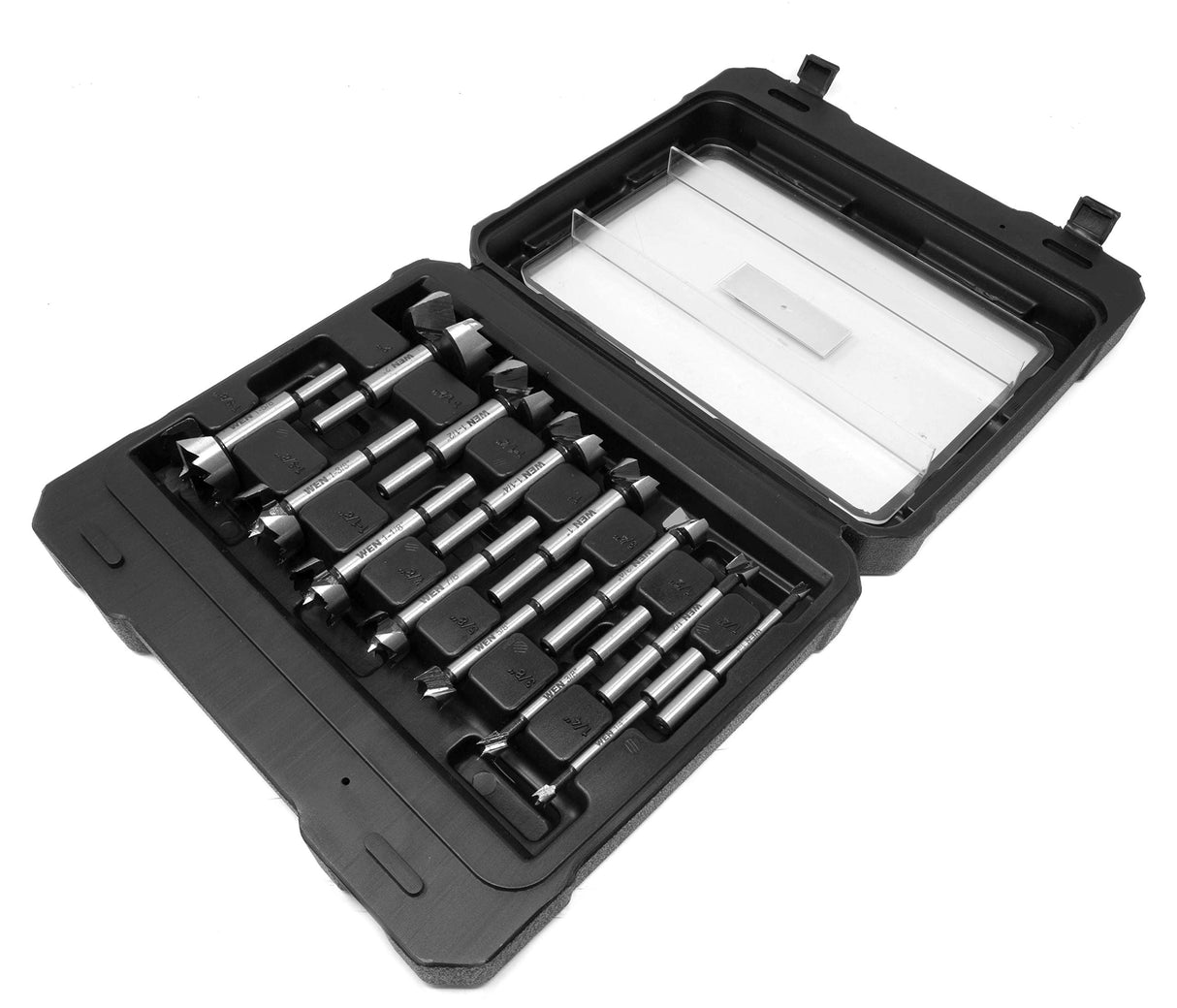 WEN FB5114 14-Piece Forstner Bit Set with Carrying Case WEN