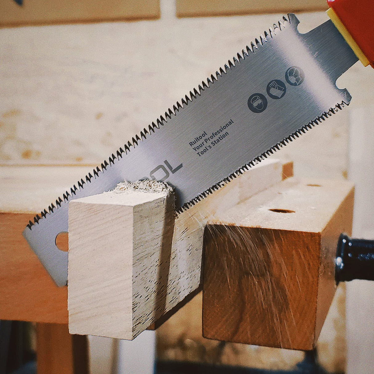 RUITOOL Hand Saw 6&7 Inch Double Edge Pull Saw Ryoba SK5 Flexible Blade 11/17&6-10/18 TPI Flush Cut Saw Non-Slip Handle Wood Saw for Woodworking Hand RUITOOL