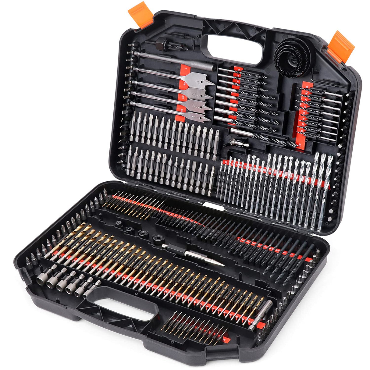 Ultimate Drill Bit Set - 246 PCS Comprehensive Premium Quality Drill Bits Kit for Wood Metal Cement Drilling & Screw Driving, Full Combo Kit Assorted SEDY