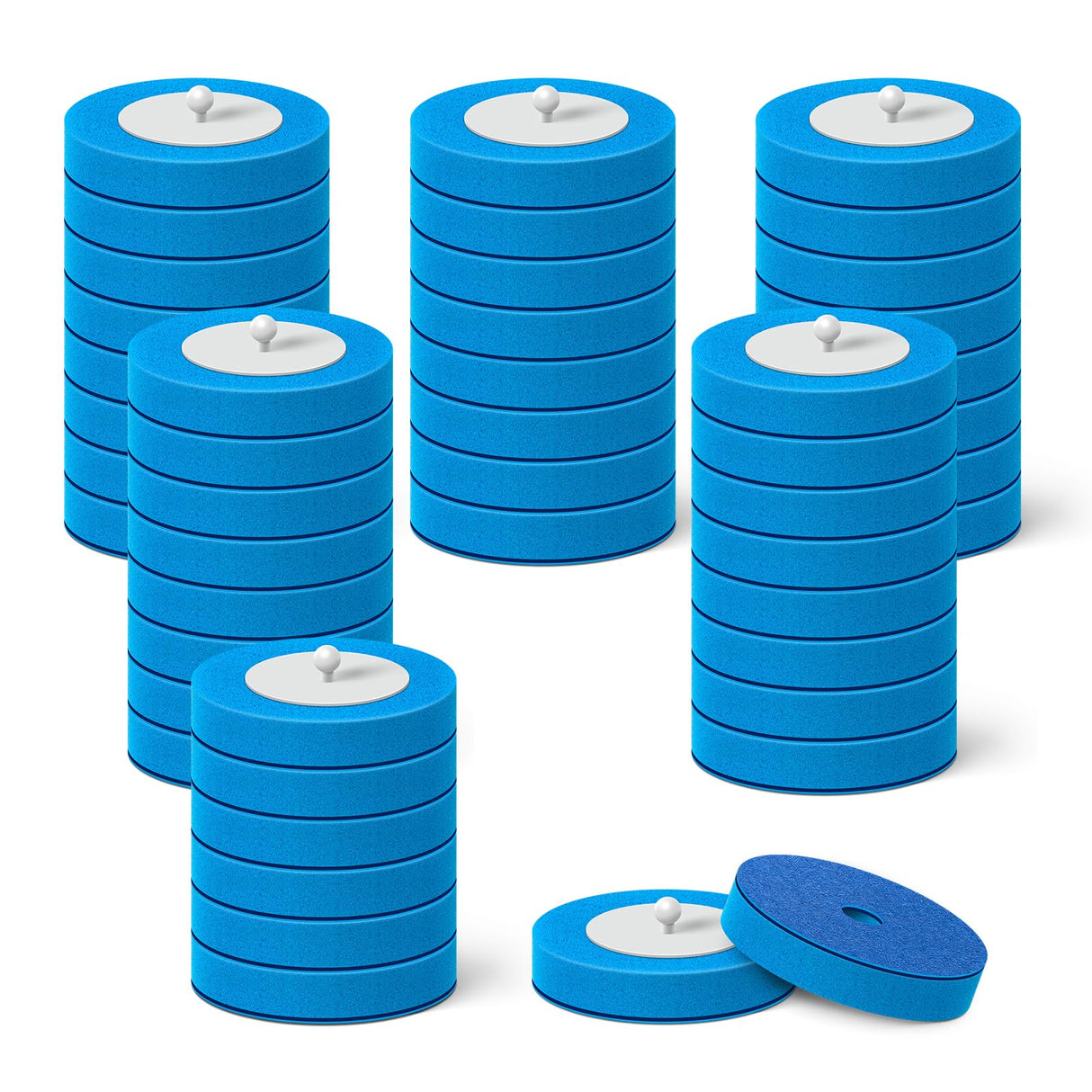 48 Count Disposable Toilet Brush Heads, Toilet Bowl Wand Refills for Toilet and Bathroom Cleaning【Only for AIR U+ Wand】 AIR U+