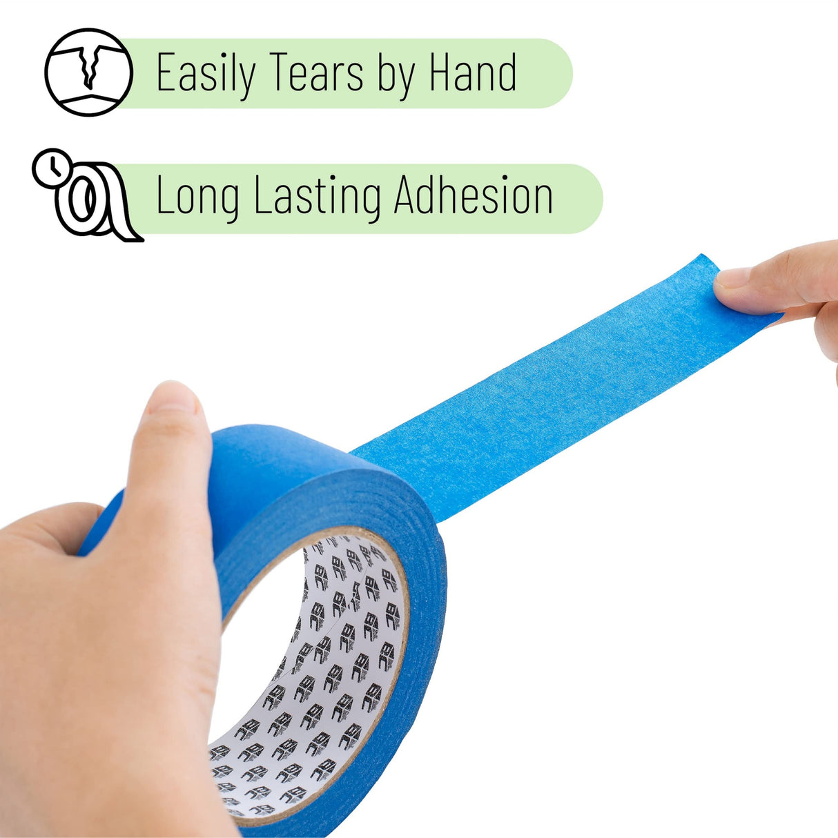 Bates- Painters Tape, 0.7 inch Paint Tape, 3 Pack, 54 Yards, 162 Yards in Total, Painting Tape, Masking Tape, Blue Masking Tape, Wall Safe Tape, Bates Choice