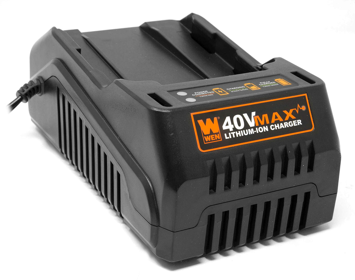 WEN 40400C 40V Max Lithium-Ion Quick Charger, Black WEN