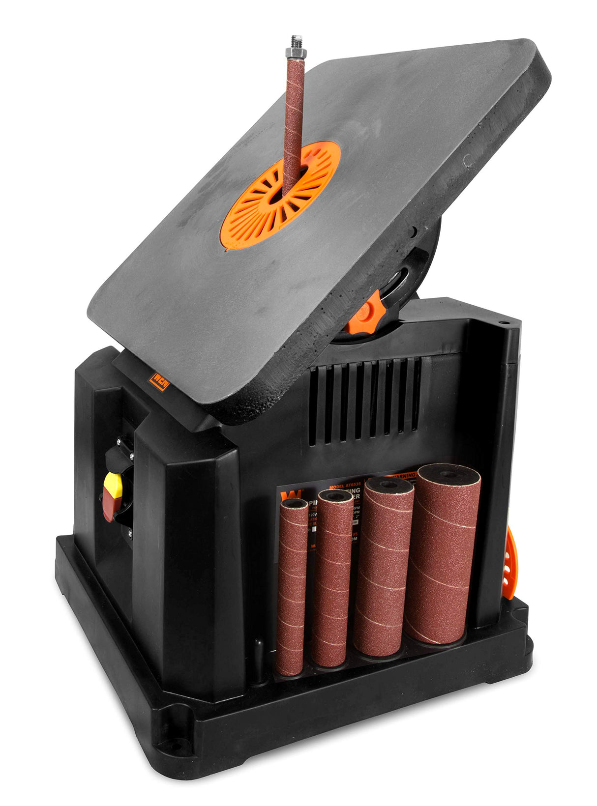WEN AT6535 3.5-Amp Oscillating Spindle Sander with Extra Large Beveling Table Top WEN