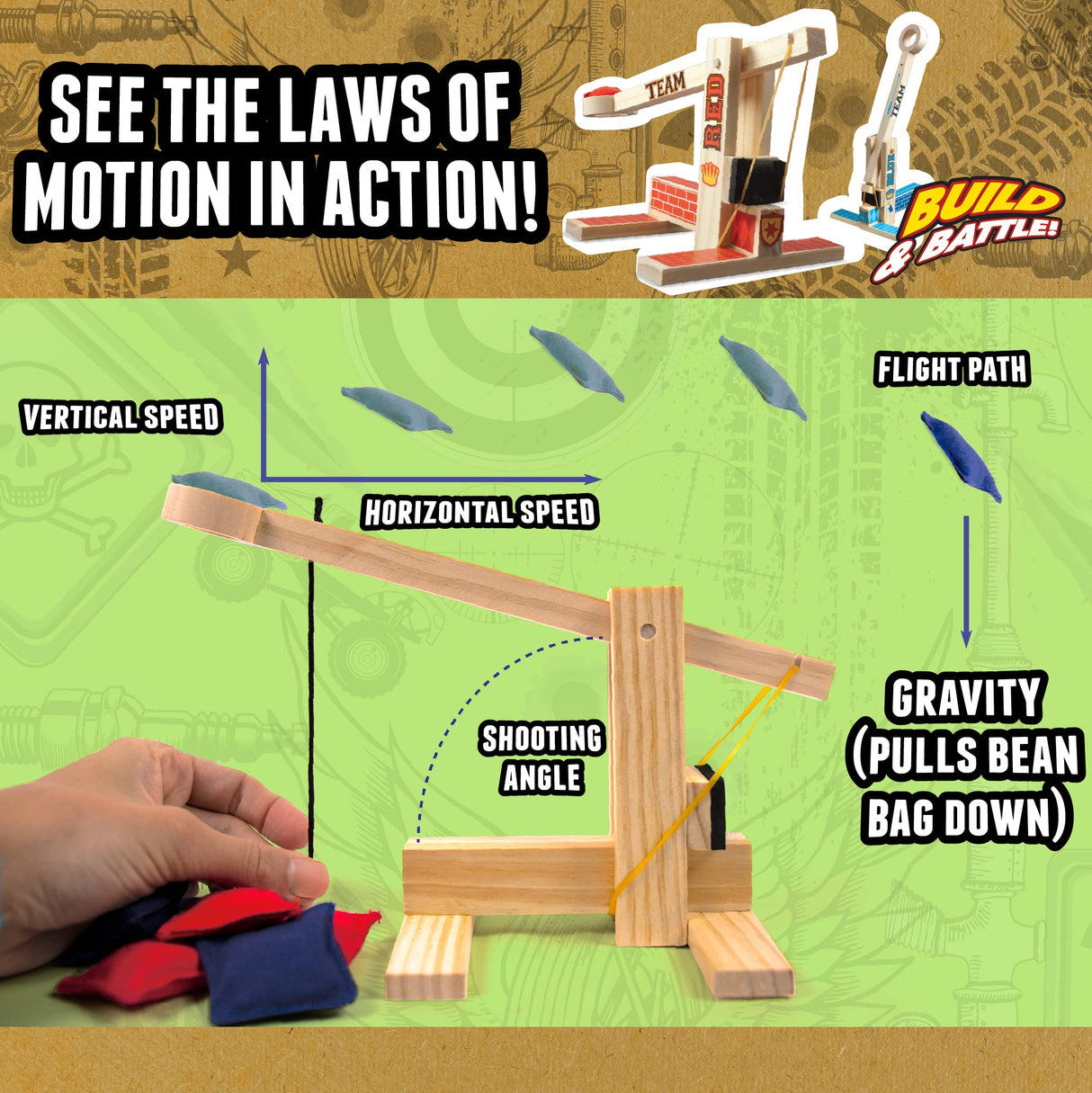 Boy Craft Catapult Wars by Horizon Group USA Boy Craft