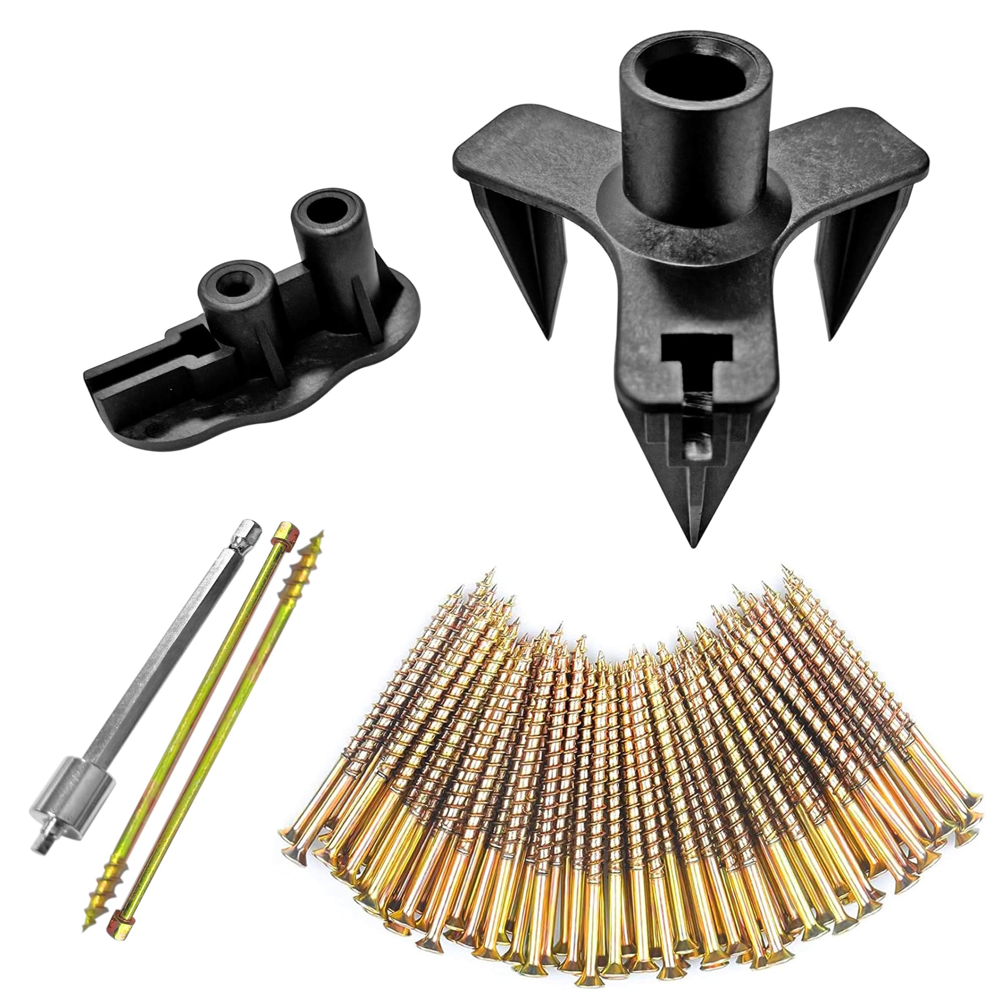 Floor Repair Kit, 5 Aid Tools 50 Notch Screws Eliminate Noise Under Floors Squeaky Floor Repair Kit Scientific Design Easy To Use Wood Floor Gap Fixer For Carpets, Hardwood Floors