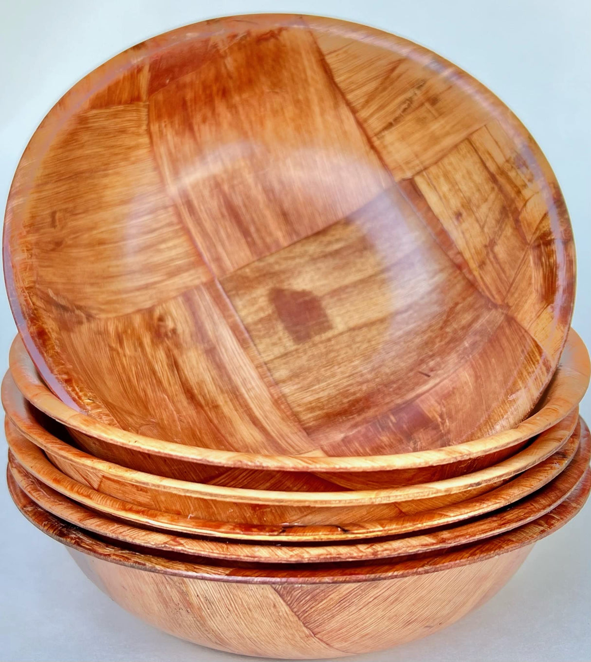 United Brands USA Wood Wooden Salad Bowl Set 6 (6 inches) United Brands USA