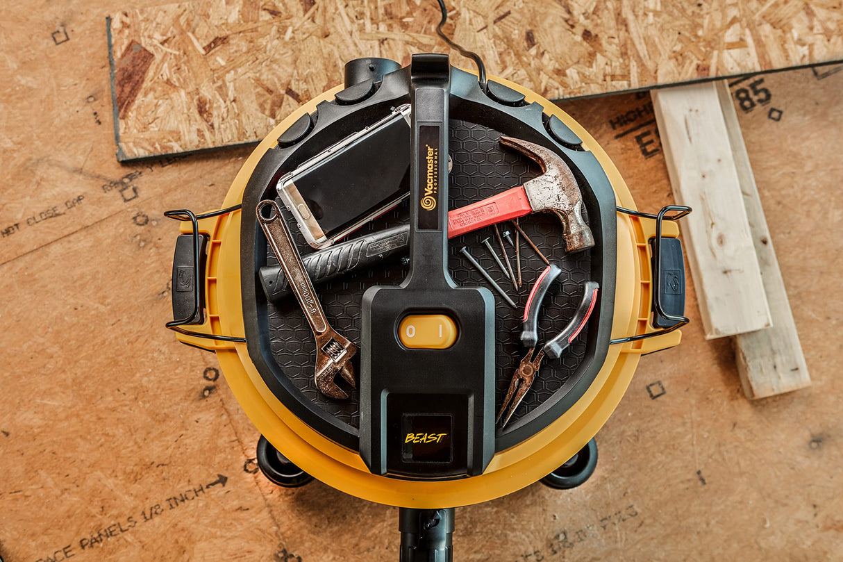 Vacmaster Professional - Wet/Dry Vac, 16 Gallon, Beast Series, 6.5 HP 2-1/2" Hose (VJH1612PF0201), Black Vacmaster