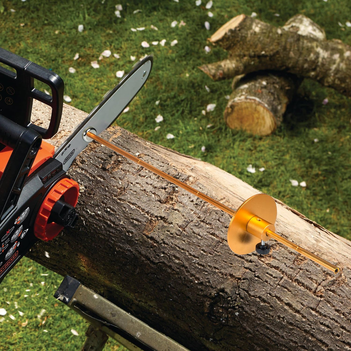 Sthmeyue Strong Magnetic Firewood Cutting Measuring Tool for quick firewood length measurement, adjustable firewood measuring tool. Sthmeyue