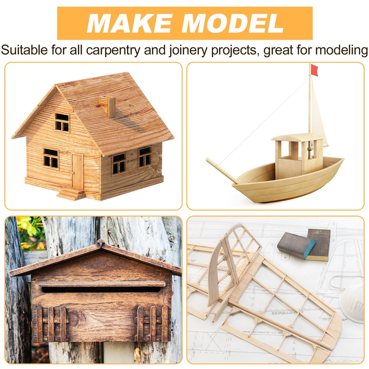 Kigley 60 Pack Basswood Sheets 12"x12"x1/8", 3mm Thick Unfinished Square Wood Board for Crafts, DIY Architectural Models Making, Painting, Mini House Kigley