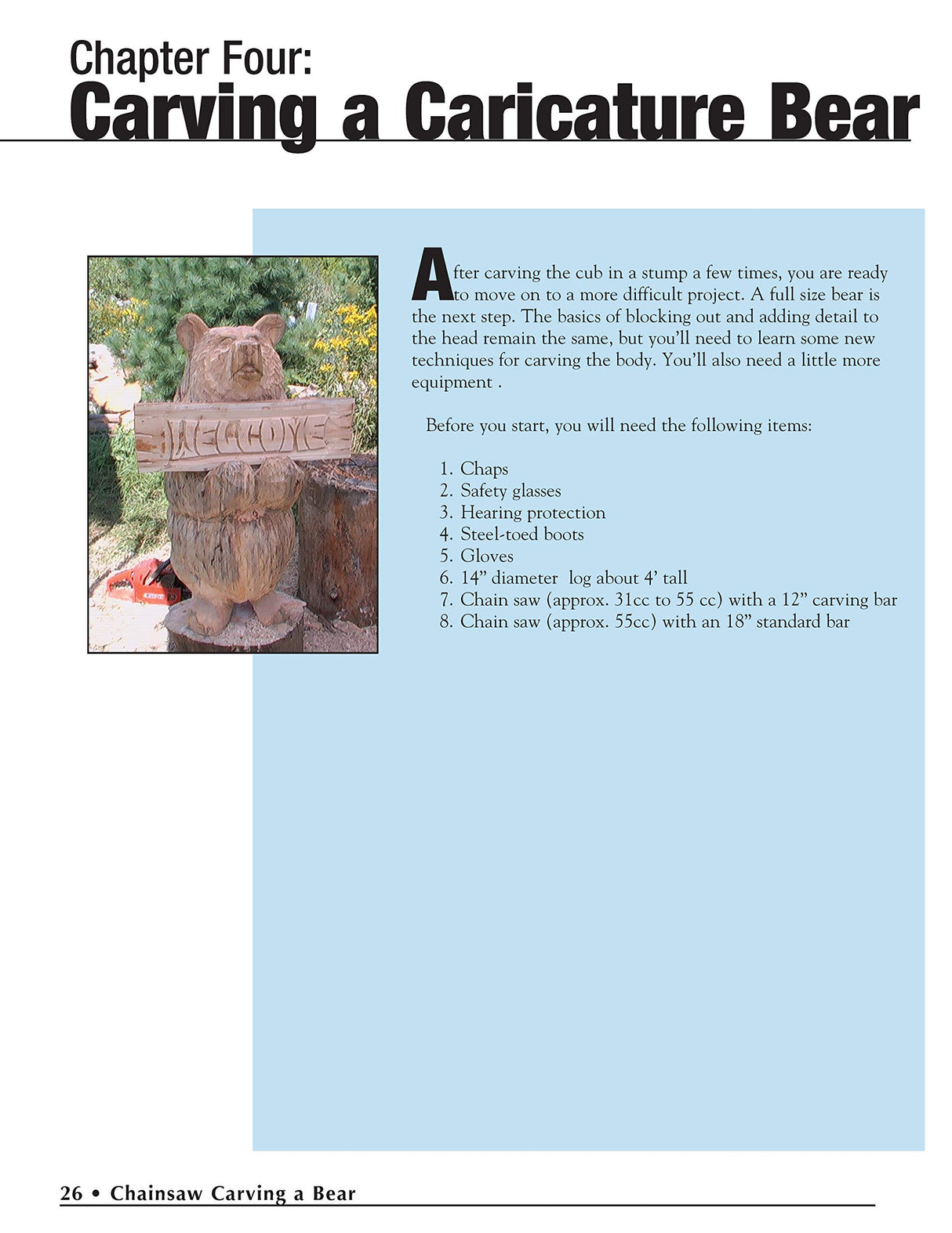 Chainsaw Carving a Bear: A Complete Step-By-Step Guide (Fox Chapel Publishing) Beginner-Friendly Details and Easy-to-Follow Illustrated Instructions Design Originals