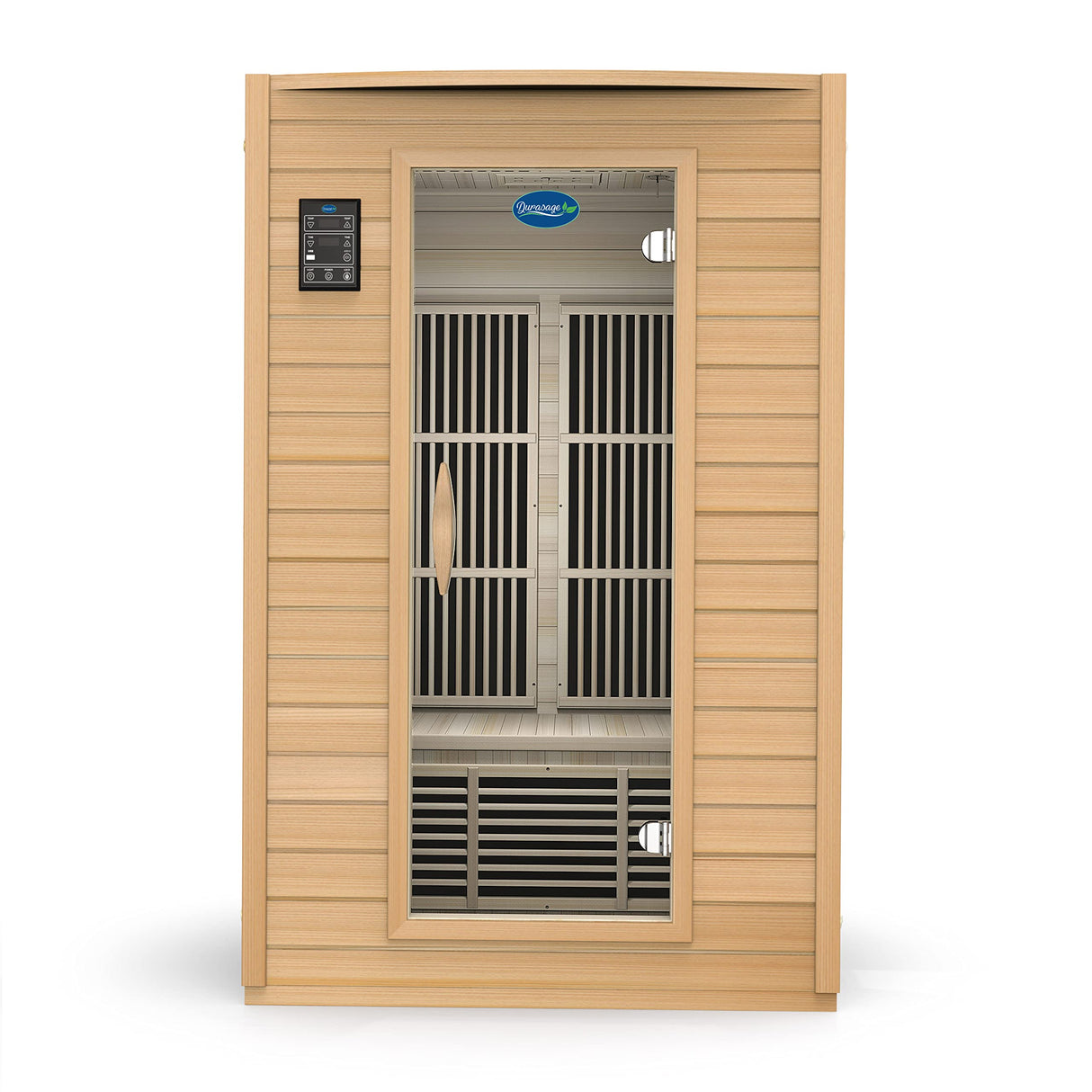 Durasage 2-Person Carbon Infrared Sauna - Canadian Hemlock Wooden Sauna - 1700 Watts - Premium Stereo Sound Durasage