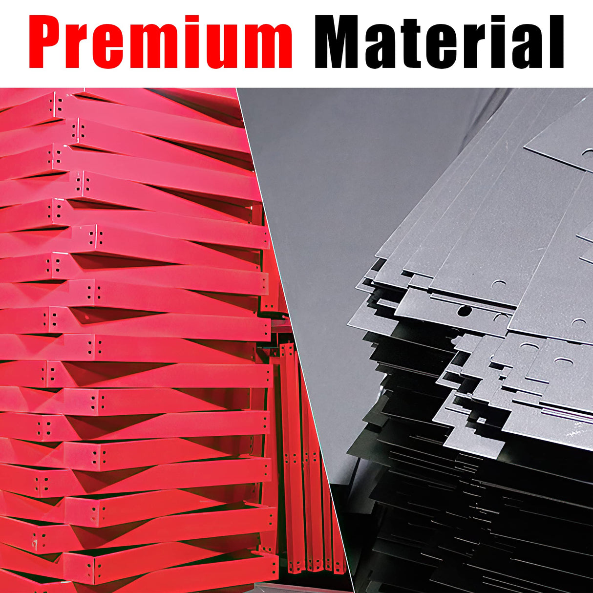 TCE Service Utility Cart Heavy Duty 2 Shelf Tier 300 LBs Rolling Trolley Storage Organizer for Garage Warehouse Workshop, APTC304U , Red TCE