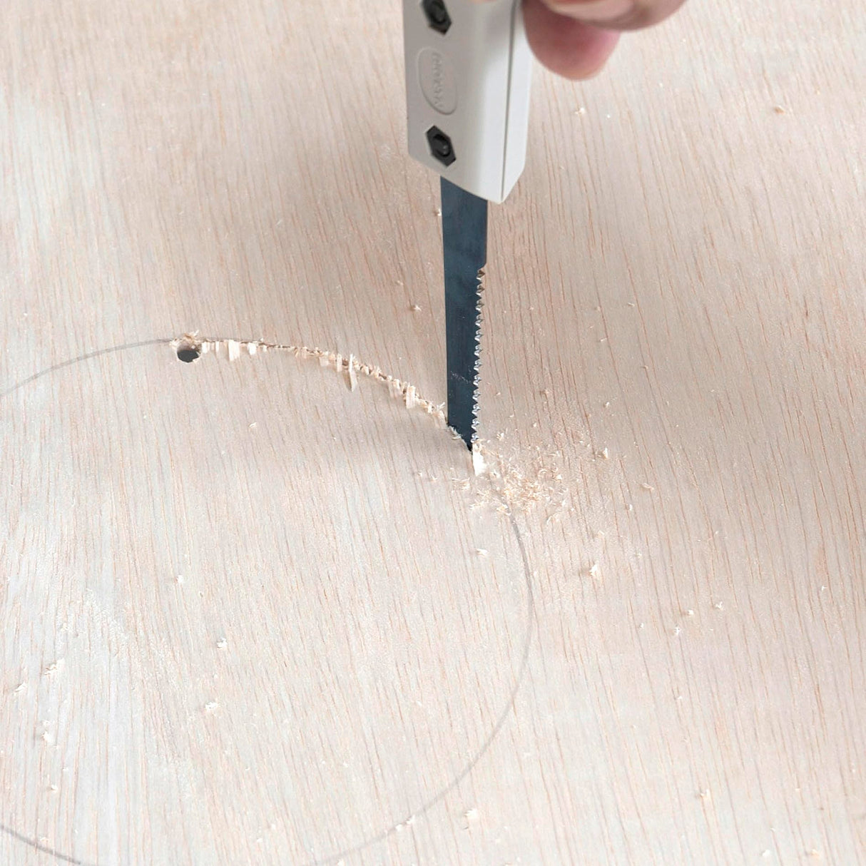 RANSHOU Jab Saw 4-3/4" (120mm) Fine Cut Tooth, Japanese Keyhole Hand Saw, Non-Slip Handle, Made in JAPAN RANSHOU