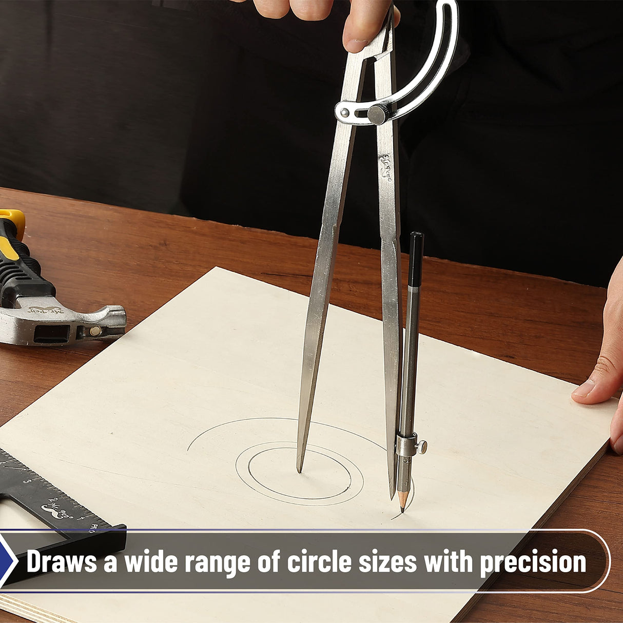 Mr. Pen- Professional Large Compass for Woodworking, 12 Inch Compass with Wing, Compass for Geometry, Compass Drawing Tool, Woodworking Compass, Mr. Pen