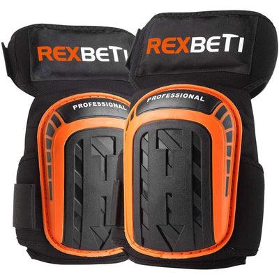 REXBETI Knee Pads for Work, Construction Gel Knee Pads Tools, Heavy Duty Comfortable Anti-slip Foam Knee Pads for Cleaning Flooring and Garden,