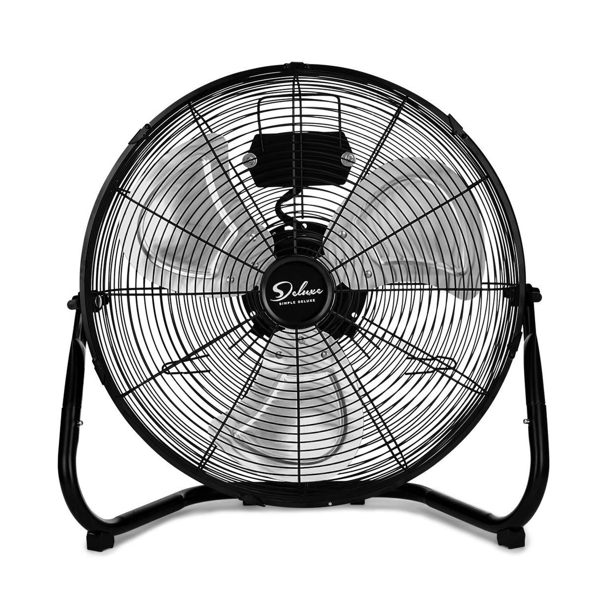 Simple Deluxe 12 Inch 3-Speed High Velocity Heavy Duty Metal Industrial Floor Fans Oscillating Quiet for Home, Commercial, Residential, and Simple Deluxe