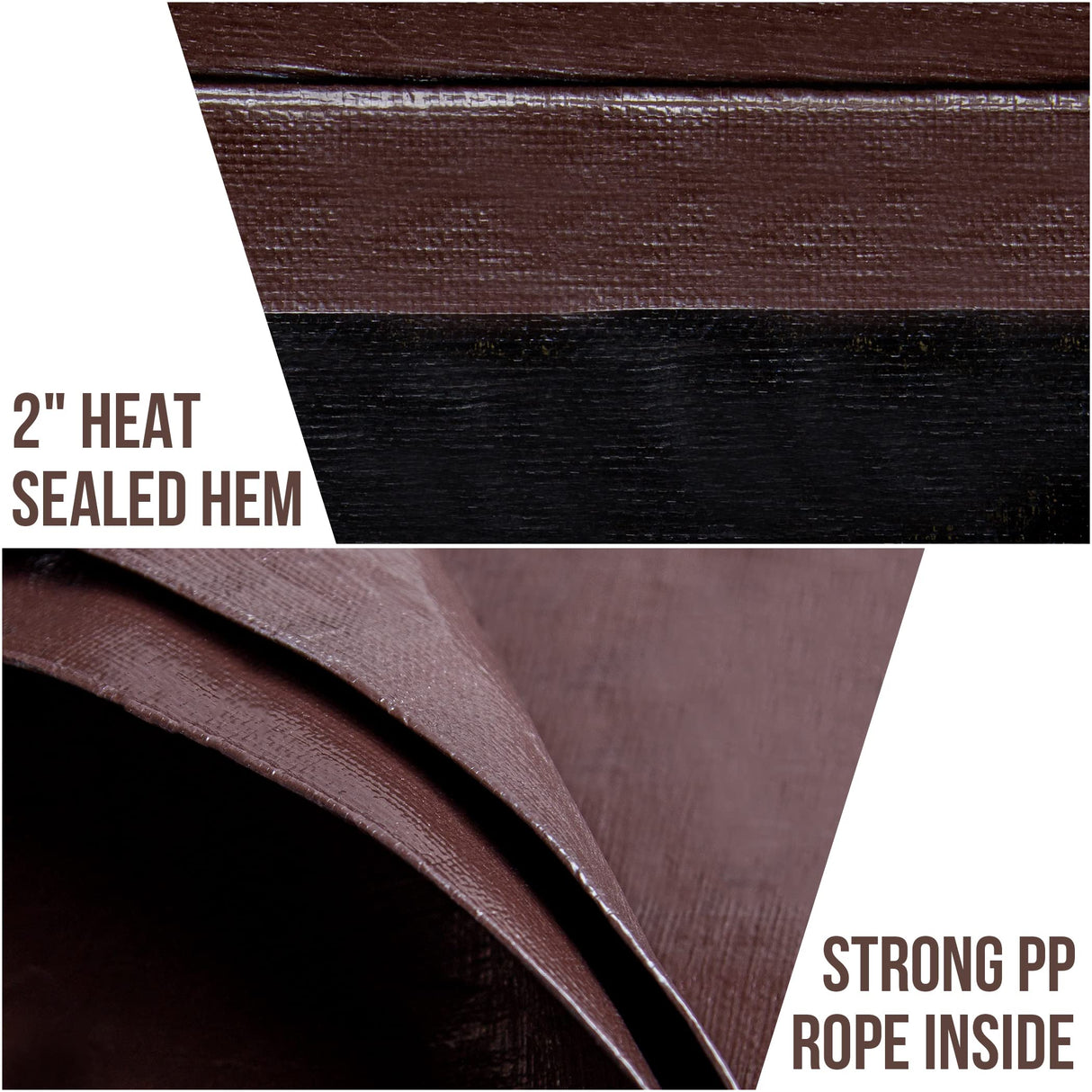 CARTMAN Finished Size 12x20 Feet Extra Thick 12 Mil Heavy Duty Poly Tarp, Multipurpose Protective Cover, UV Resistant, Waterproof Poly Tarpaulin with CARTMAN