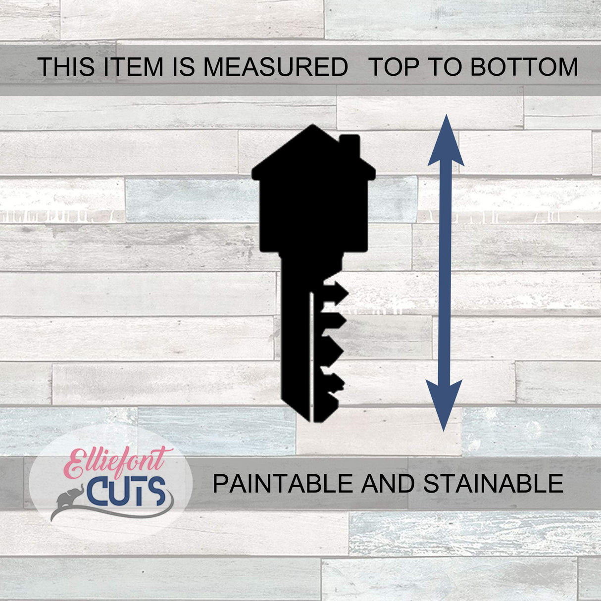 House Key Wood Cutouts for crafts, Laser Cut Wood Shapes 5mm thick Baltic Birch Wood, Multiple Sizes Available Elliefont Styles