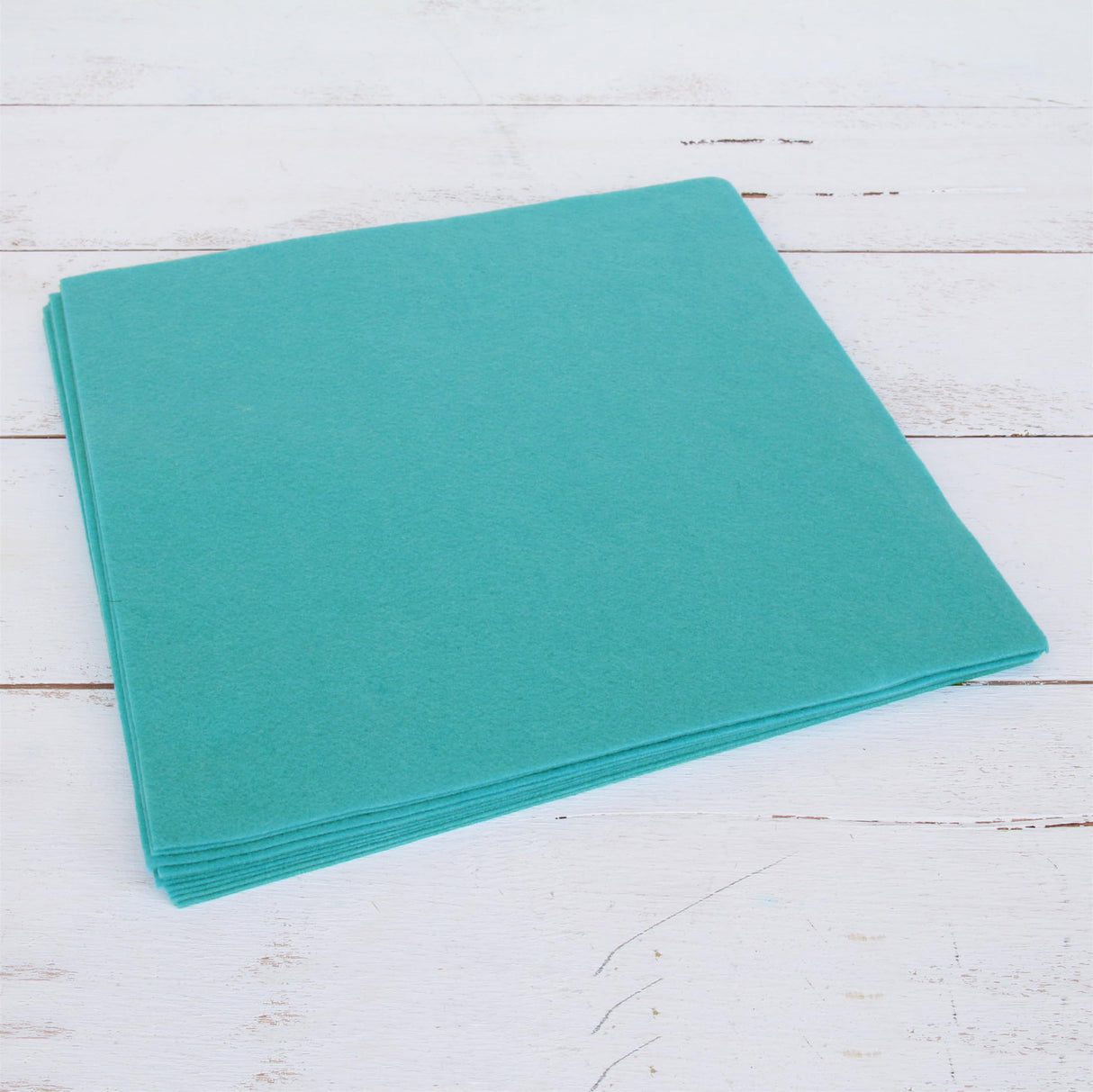 Threadart Premium Felt Sheets - 10 Sheets - 12" x 12" - Teal | Soft Wool-Like Feel | 1.2mm Thick Fabric for DIY Crafts, Sewing, Crafting Projects | Threadart